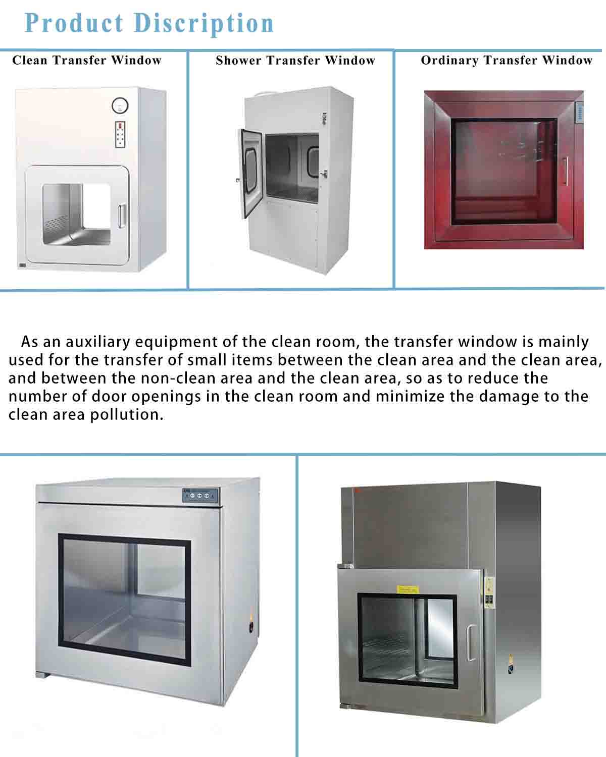 Air Shower Pass Box & FloortoCeiling static pass box manufacturer