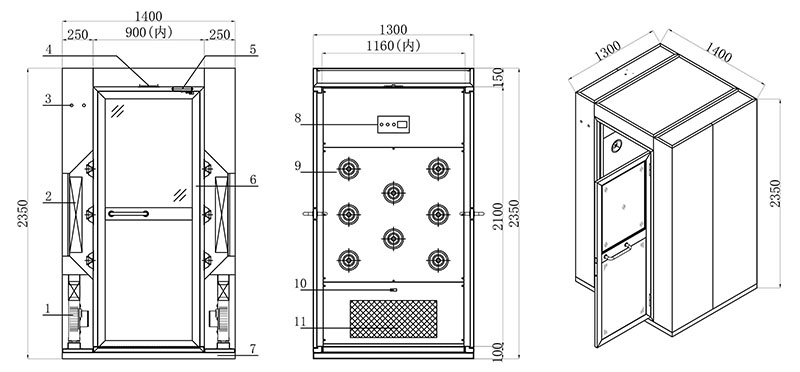stainless-steel-air-shower