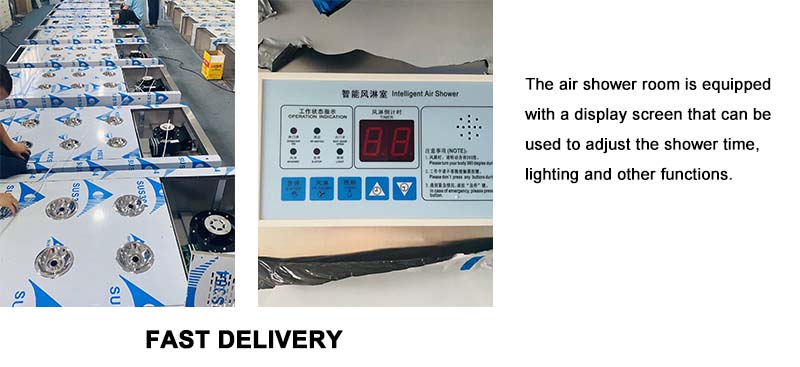 Air shower for cleanroom