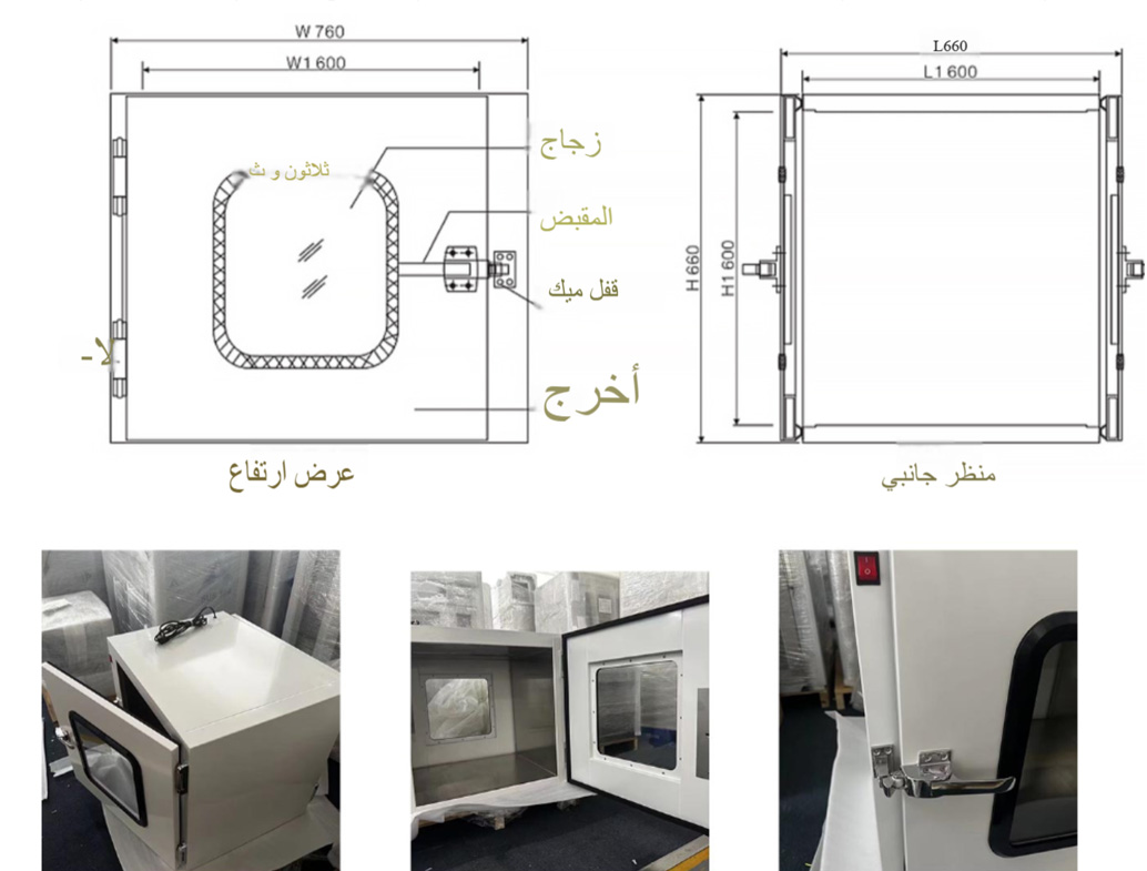 غرفة نظيفة لصندوق المرور