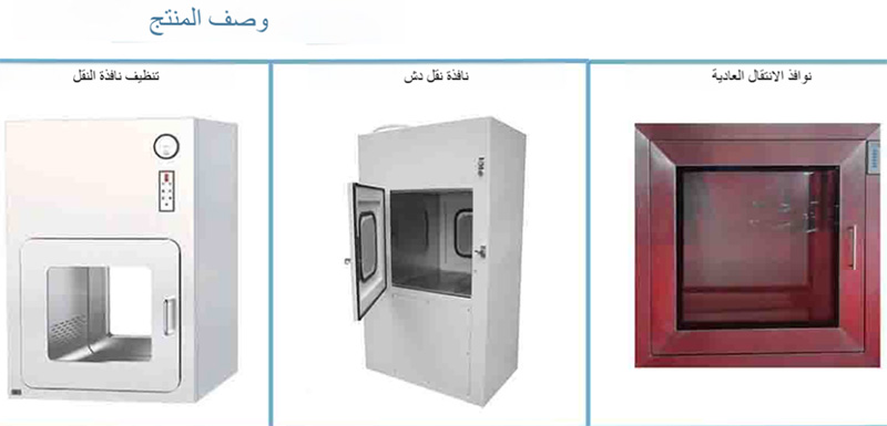 غرفة نظيفة لصندوق المرور