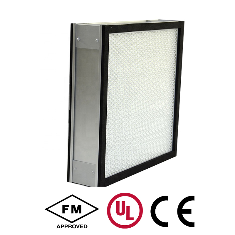 FU Series ULPA Filter Provides a collection efficiency of 99.999 or